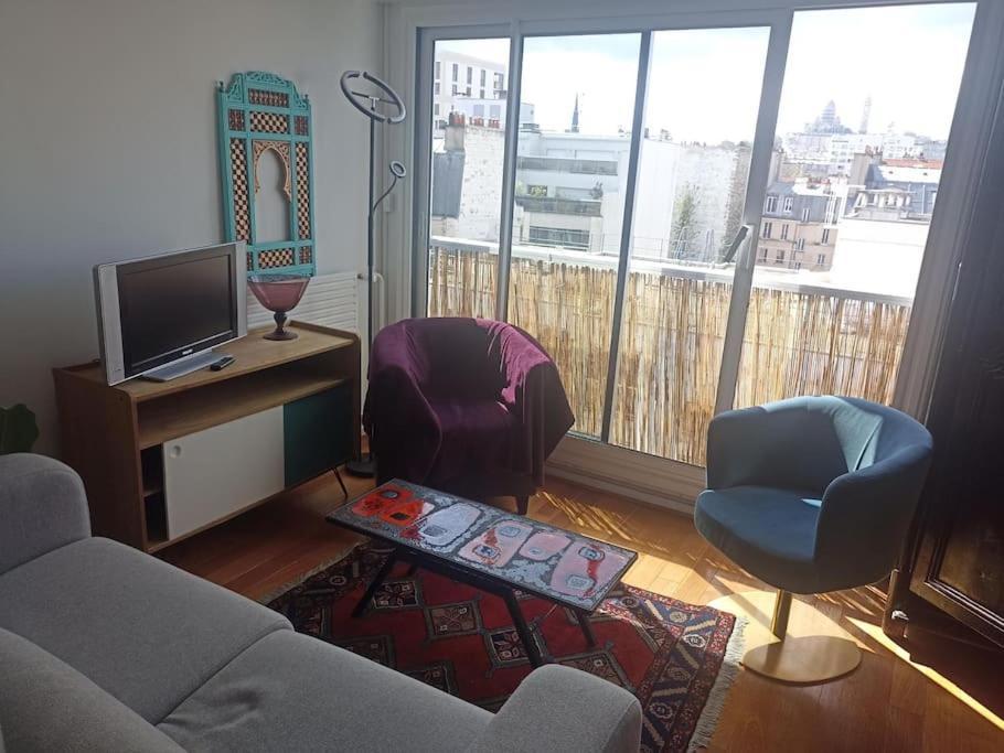 Vue Sur Le Sacre Coeur Montmartre Apartment Paris Bagian luar foto